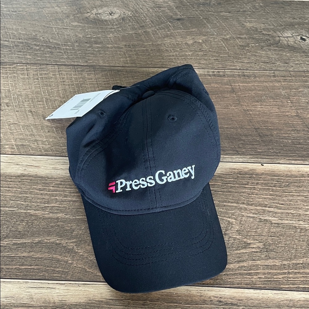 Nike Black Cap with White and Pink Logo